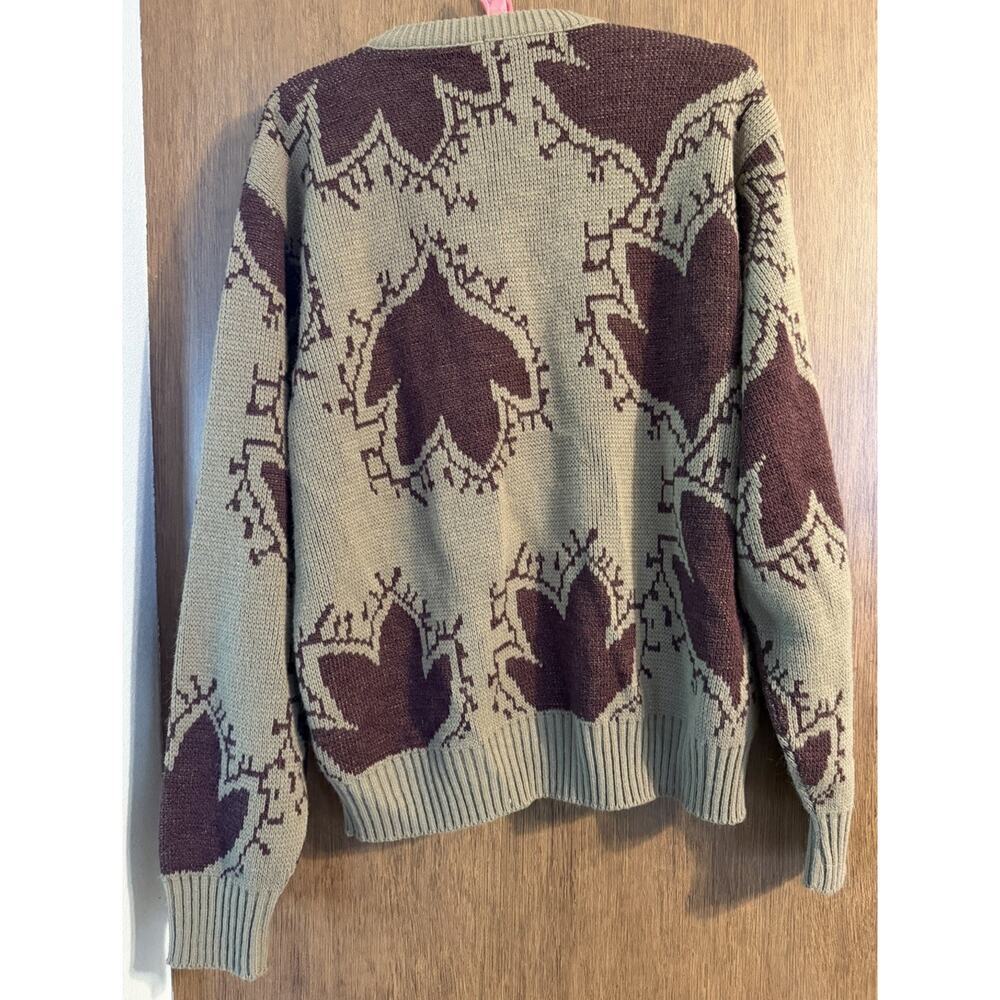 London Fog vintage 80-90s sweater Fall leaves Crew Neck sz M? See measurements - Picture 2 of 7